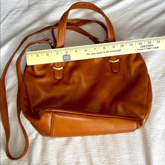 Liz Claiborne Leather Handbag Detachable Crossbody strap - Picture 2 of 9